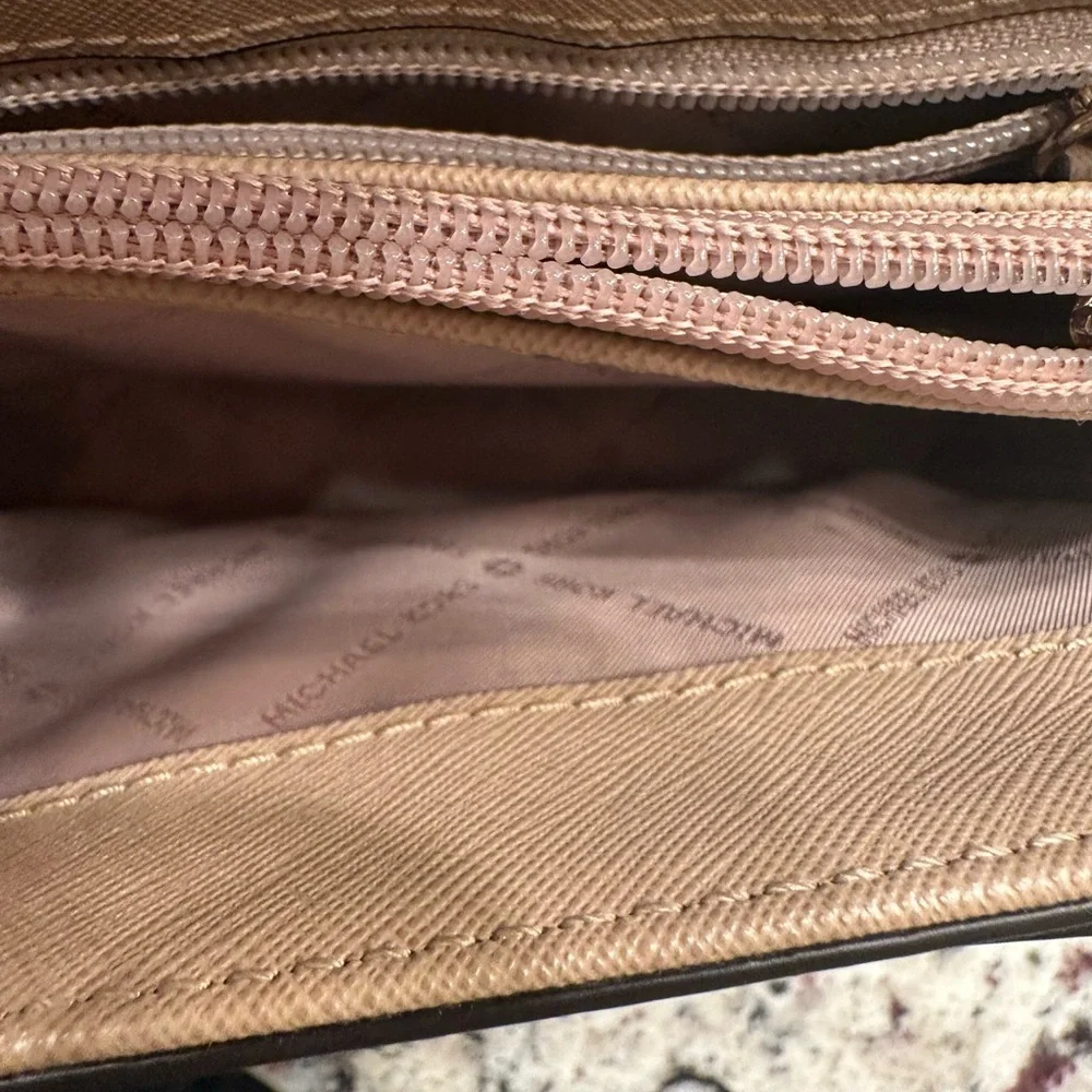 Michael Kors Tan Crossbody Bag with Gold Details